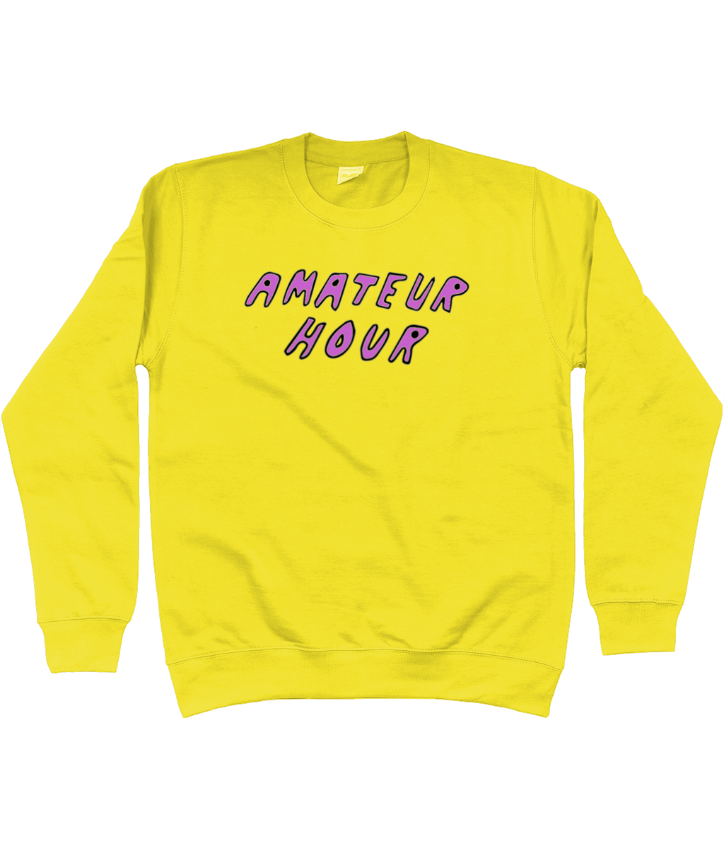 AMATEUR HOUR SWEATSHIRT LIMITED EDITION MAGENTA PRINT