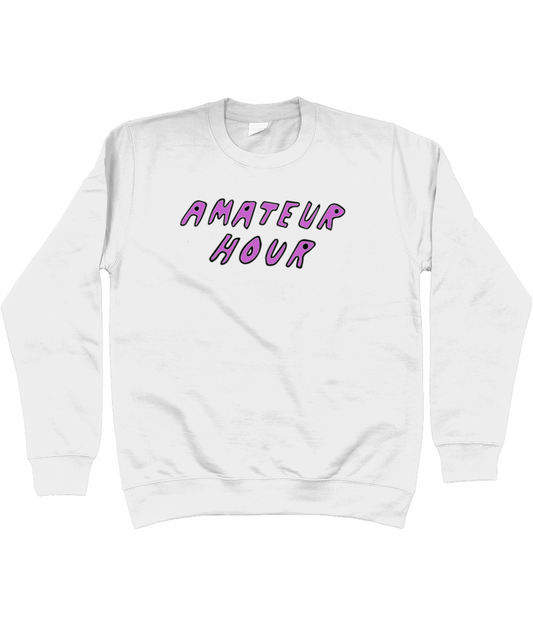AMATEUR HOUR SWEATSHIRT LIMITED EDITION MAGENTA PRINT